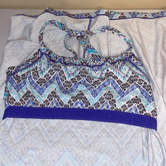 PRana women’s medium dress knee shelf bra stretch Quinn racer back Chevron - Picture 9 of 11